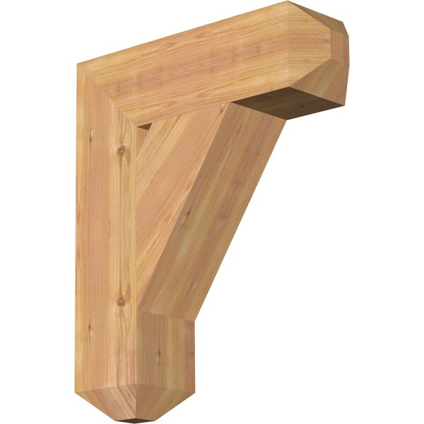 Ekena Millwork Traditional Craftsman Smooth Bracket, Western Red Cedar, 5 1/2"W x 20"D x 24"H BKT06X20X24TRA04SWR - main